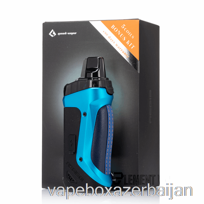 Vape Box Azerbaijan Geek Vape AEGIS BOOST 40W Pod Mod Kit LE Bonus Kit - Almighty Blue